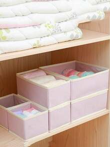 Waschbare Aufbewahrungsbox aus Vliesstoff 3 Stücke Set ohne Deckel, Schublade, kleine Aufbewahrungsbox, faltbar, Dreier-Set, Aufbewahrung für Unterwäsche, Socken, Dekorationen, Festdekoration, Raumdekoration, Heimdekoration, Schlafzimmerdekoration, Organizer, Heimspeicherung, für weiße T-Shirts Damen, schwarze Hosen Damen, Damen Winterkleidung, Kleideraufbewahrung