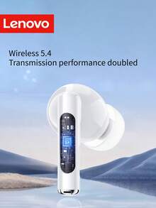 Lenovo Novos Fones de Ouvido Sem Fio 2025, Fones de Ouvido TWS, Fones de Ouvido Intra-Auriculares, Vida Útil da Bateria Super Longa, Corrida e Esportes, Cancelamento de Ruído de Chamada, Compacto e Portátil, Adequado como Presente de Feriado