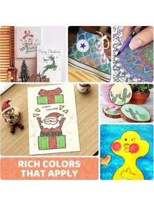 12/24/36/48/60pcs Set New Solid Color Glitter Pens, Handwriting Brush Pens With Thick & Soft Tips, Non-Fading Pearlescent Glitter Pens, Colorful Highlighter Pens For Drawing, Christmas Doodle Pens, Christmas/New Year Gifts, Back To School Supplies, Office Stationery, Desk Accessories - Multicolor - View 6