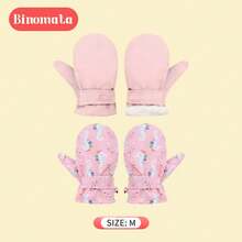 2 Cặp Găng Tay Hoạt Hình Cho Bé, 0-1 Tuổi S, 1-3 Tuổi M, 3-6 Tuổi L, Găng Tay Chơi Ngoài Trời Chống Thấm Nước Ấm Áp Chống Gió Tuyết Cho Bé Trai Và Bé Gái - nhiều màu - Xem 6