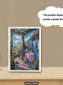 1000 Piece Chinese Traditional Architecture Puzzle - Large Size 50.04x70.1 Cm, High Quality Thick And Durable Paper Pieces, Intermediate Skill Level, Portable Rectangular Art Decor, Frameless, Ideal For DIY Enthusiasts, Great Gift For Birthday, Christmas, Halloween, Thanksgiving