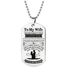 1件独特的纯不锈钢银色吊坠项链，送给母子增进感情的贴心礼物 - 銀色 - 查看 14