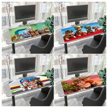 1pc  Cartoon Characters Printed XXL Mousepad, Multi-Functional Desk Mat For Gaming, Office, Soft Rubber Material With Non- Base, Smooth Surface, Ideal Gifts For Kids, Family And Friends, Mouse Pads For Desk