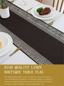 1/2/4/6/8 Pcs Set - Elegant Minimalist Solid Black Placemats, Table Runners, Simple Chinese Style Design - Suitable For Holiday Banquets And Daily Kitchen, Dining Room, Coasters, Rectangular Decor, Home Decor, Perfect Gift Placemats, Party Placemats, Fireplace Mantel Scarf Fireplace Decor, Glass Door Window Curtain Decor, Home Decor, Entryway Decor, Dining Table Decor, Room Decor, Bed Scarf, New Year Decor, Year Of The Horse Decor. - Black - View 11