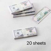 20PCS 3*1.2cm Mini $50 Props,100PCS 11.6*4.8cm Small Size 100 Dollar Prop Paper,100PCS Regular Size 1$,2$,5$ Simulated Dollar Prop Paper, Prank Props, Magic Movie Prop Paper, Collectible Commemorative Display Prop Paper, Birthday Holiday Gifts, Halloween, Christmas Dollar Prop Gifts, Dollar Prop Decoration,