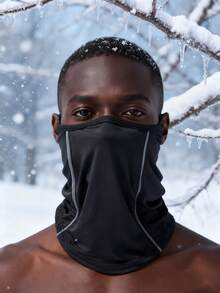 1pc Outdoor Cycling Neck Warmer, Unisex Windproof Thermal Neck Gaiter, Suitable For Bicycle, Hiking, Skiing