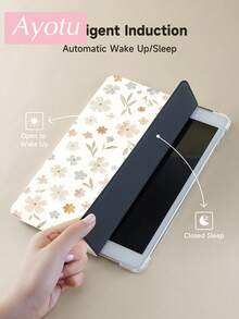 1 Pc Floral Prints Tablet Case & Kindle E-Book Case Compatible With IPad 10th Generation, IPad 10.2/Mini6/Mini7/9.7 Inches, Compatible With Samsung Galaxy Tab A9 Plus, Kindle (11th Generation-2024 Release)(6 Inch), Kindle Paperwhite 12th Gen 2024, Great Holiday Gift, Stylish And Simple Pattern. - Multicolor - View 6