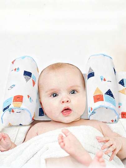 Almohada moldeadora para bebé, almohada de mijo, corrección y prevención de la desviación de la cabeza para bebés de 0 a 1 año, moldeador de cabeza para recién nacidos