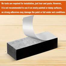 20 قطعة من واقيات الحائط من رغوة EVA بلون أسود/أبيض - 10 قطع (سمك 15 مم) و 10 قطع (سمك 5 مم) لحماية السرير والأريكة، واقيات أثاث متينة لمنع الخدوش والأضرار، تشمل دبابيس دعم الرف القابلة للتعديل