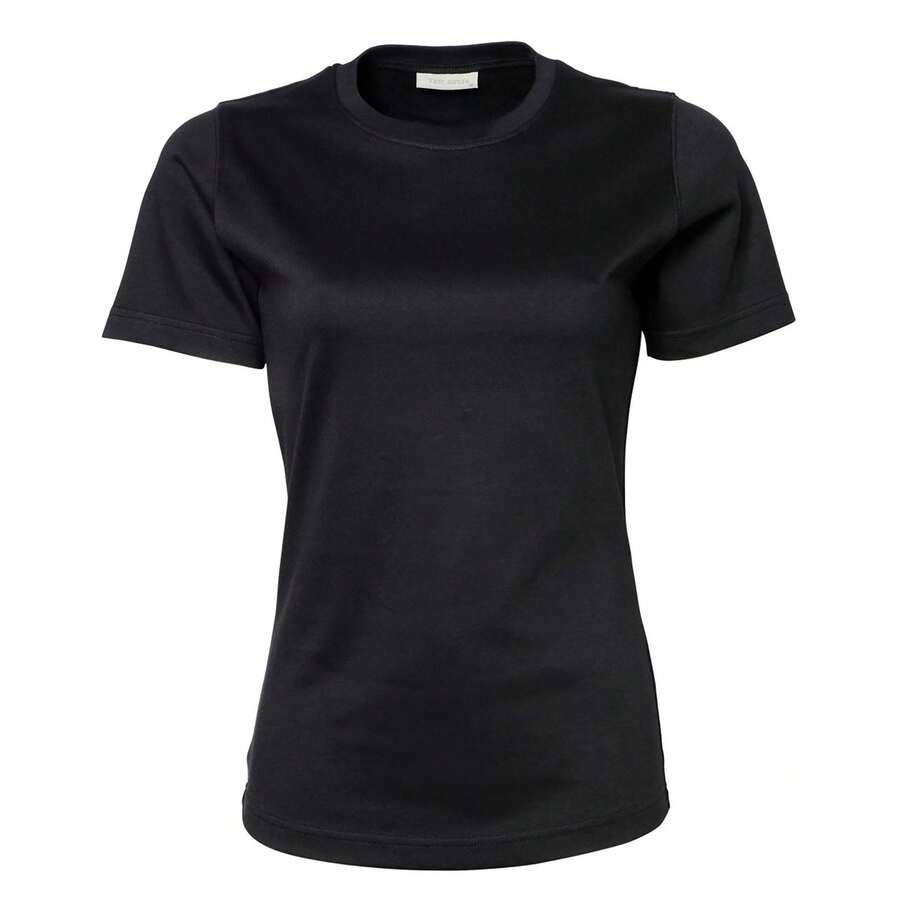 Womens/Ladies Interlock Short Sleeve TShirt (Black) - Coffee Brown - View 1