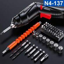 Portable Electric Drill Kit With Complete Accessories: Easy Repairs And Construction! - Black - View 1