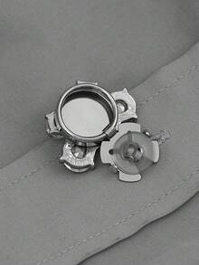 مجموعة أزرار معدنية مزينة بالكريستال اللامع والراين ستون، 1 قطعة/2 قطعة/4 قطع، إكسسوار أنيق وفاخر مناسب للسترات والجواكت والقمصان والبدل والفساتين وملابس أخرى، مستلزمات خياطة زخرفية يدوية