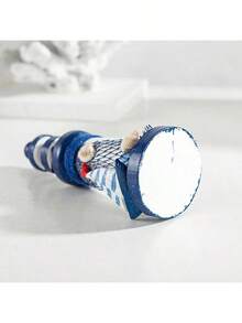 1/5PC13cm Marine Wooden Mini Lighthouse Mediterranean Wind Home Accessories Craft Gifts Marine Lighthouse Ornaments 5-Piece Lighthouse