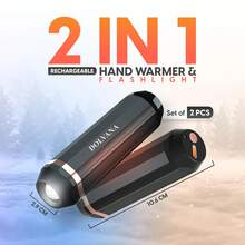 AI Hand Warmer Rechargeable 2-Pack, 10000mAh Electric Hand Warmer, AI Smart Chip, 20 Hours Of Heating, Portable Pocket Heater, Christmas Gift, Outdoor, Golf, Hunting, Camping Accessory - 軍綠色 - 查看 2