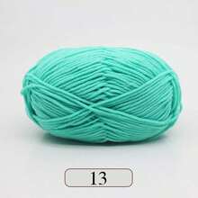 EDCUEBE7 1 件 5 股牛奶纱，钩针编织线，适用于 DIY 编织包、围巾、帽子、毛衣、玩偶，50 克/件（随机包装）
