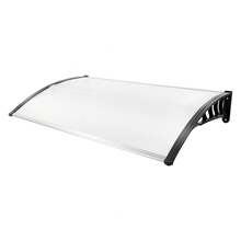 Regenschutzdach, transparentes Vordach für die Eingangstür, Wandmontage, 90 x 150 cm, geeignet für den Einsatz am Bett, im Freien und im Garten.