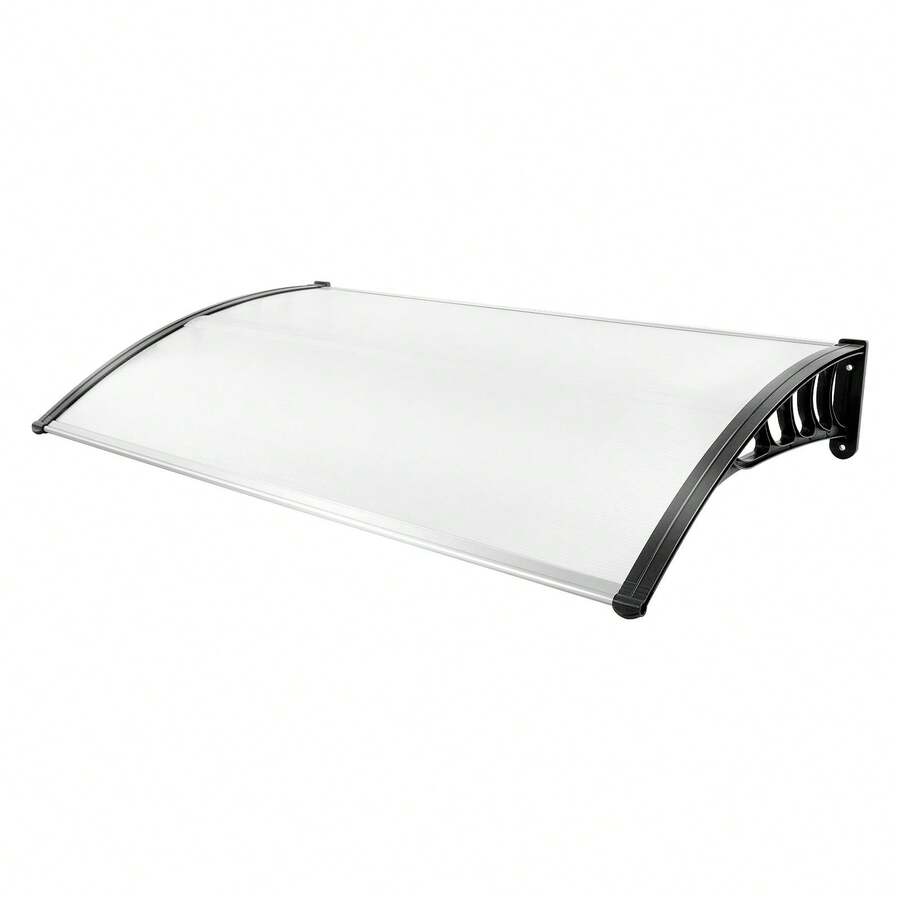 Regenschutzdach, transparentes Vordach für die Eingangstür, Wandmontage, 90 x 150 cm, geeignet für den Einsatz am Bett, im Freien und im Garten.