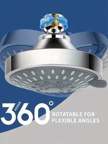 1 pièce Pomme de douche à haute pression de 4 pouces, pomme de douche murale à haut débit avec 5 modes de pulvérisation, conception à haut débit fixe, grande couverture, électrodéposition de haute qualité, installation facile, convient pour les salles de bain de la maison et de l'hôtel, accessoire essentiel pour les salles de bain modernes et élégantes, améliorez votre salle de bain, améliorez l'expérience de douche, cadeau idéal pour Halloween et Noël