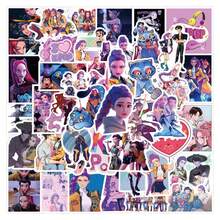 مجموعة ملصقات كرتونية ل- KPOP D/Emon Hunters & H-UNTR/X * SajaBoys | بطراز الغرافيتي | للحقائب والزجاجات المائية وغيرها - بطاقات جمع HD | تتضمن Rumi و Mو Zoey و Jinu | بما في ذلك ممثلي الأصوات | هدية مثالية للمعجبين والمجموعين