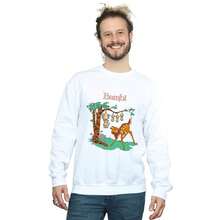 Disney Mens Bambi Tilted Up Sweatshirt (White) - White - View 3