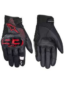 Alpinestars SMX-1 MM93 Genuine Leather Motorcycle Gloves Men Women Breathable Perforated Motorbike Racing Gloves Carbon Fibre Four Seasons Motocross Moto Glove - Red - View 2