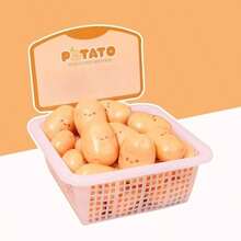 Goma de borrar de plástico con diseño de patata, goma de borrar de novedad kawaii para lápices y escritura, útiles escolares y de oficina, gomas de borrar para niños