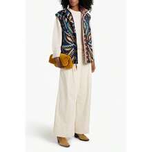 FARM Rio Reversible Belted Printed Shell Jacket | - Cream - View 2