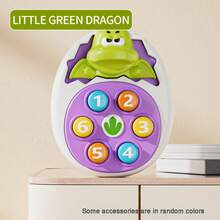 婴儿恐龙蛋压蛋玩具，打地鼠玩具 - 有趣且具有教育意义的减压玩具，适合0岁以上婴儿早期学习玩具，很棒的节日礼物 - 彩色 - 查看 9