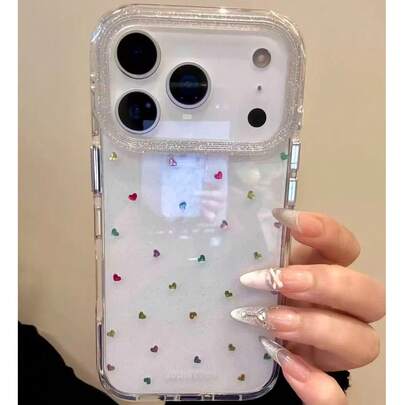 Ốp lưng điện thoại cơ bản chống sốc hình thoi lấp lấp lánh, tương thích với iPhone 13 Pro Max, ốp lưng thời trang 13 Pro kiểu INS, 3D 12, chống rơi 12 Pro Max mới, quà tặng mùa xuân, sinh nhật cho iPhone 11/XS.