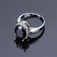 4 Stücke silberplattierter modischer Hochzeitsschmuck-Set mit großen Zirkonia Halskette, Ring, Ohrringe für Frauen als Weihnachts-, Erntedank- oder Geburtstagsgeschenk