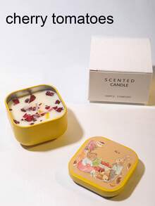 Set Scented Candles, Aromatherapy Candle Set, Scented Candles Gift Set, A Variety Of Scents, Including Rose, Cherry Tomato, Freesia, Citrus, Gift Boxfor Wedding, Birthday, Festivals, Wedding Souvenirs,Aromatherapy Candles For Home, Valentine's Day Gift, Hotel Decoration, Creative Gift Box For Friends & Family.