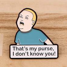 2pcs Funny Enamel Pin Lapel Pins Badges On Backpack Women's Brooch Clothes Gift Jewelry Fashion Accessories - Multicolor - View 6