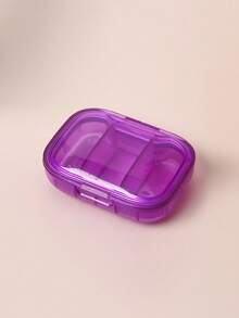 4 件/1 件迷你药丸储存盒 - 超紧凑，3 个隔层，防尘，药物管理，易于日常服用 - 便携轻巧的设计，适合旅行或家庭使用