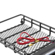 Portaequipajes metálico para techo de coche RC con LED, apto para el modelo de coche RC MN D90 99S. - Negro - Ver 7