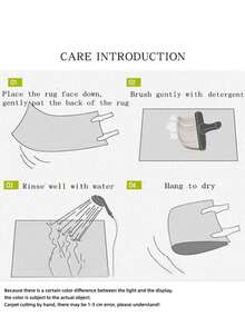 1pc New Cartoon Cat Pattern Small Rug - 900g/Sqm Soft Flannel, Machine Washable Durable, Stain Resistant, Quick Drying, Suitable For Indoor/Outdoor Doormats, Home Decor, Bedroom, Kitchen, Photography, Prop, Outdoor Decor Gifts, Holiday Gifts, Area Rugs, All Season - Multicolor - View 4