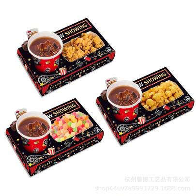 1/6/12 khay đựng đồ ăn nhẹ dùng một lần cho đêm xem phim, hộp đựng đồ ăn vặt cho đêm xem phim, hộp đựng đồ ăn nhẹ cho đêm xem phim kèm khay đựng thức ăn bằng giấy cho tiệc sinh nhật xem phim tại rạp, đồ dùng cho tiệc đêm xem phim, khay đựng đồ ăn tại nhà trang trí nhà bếp