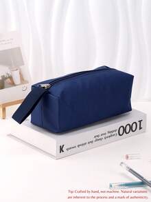 1 pieza, Proceso de bordado, Estuche para lápices, Letras y números personalizables, Material de poliéster, Cremallera de nailon, Gran capacidad, Estuche portátil para lápices, Adecuado para la escuela y la oficina, Regalo creativo para el Día de Acción de Gracias, Navidad, cumpleaños, Halloween, Vuelta al colegio, Caja de lápices, Multifuncional, Ornamental, Reutilizable, Moderno, Colorido, Lindo, Vintage, Dibujos animados, Kawaii, Personalizado, Único, Personalizado, Trabajadores, Clientes, Estudiantes, Para negocios/trabajo/oficina, Para la escuela