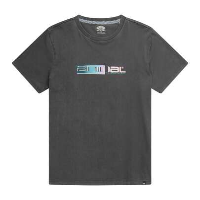 Animal Mens Chase Logo T-Shirt (Charcoal Grey) - 100% Mixed - (MW2787)