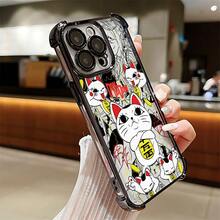 Hot Anime New Dandadan Design  16, 15, 14, 13, 12, 11 Pro Max, X, XR, XS Max, 8, 7 Plus Phone Case - Shockproof Transparent Soft Back Cover - 黑色 - 查看 5