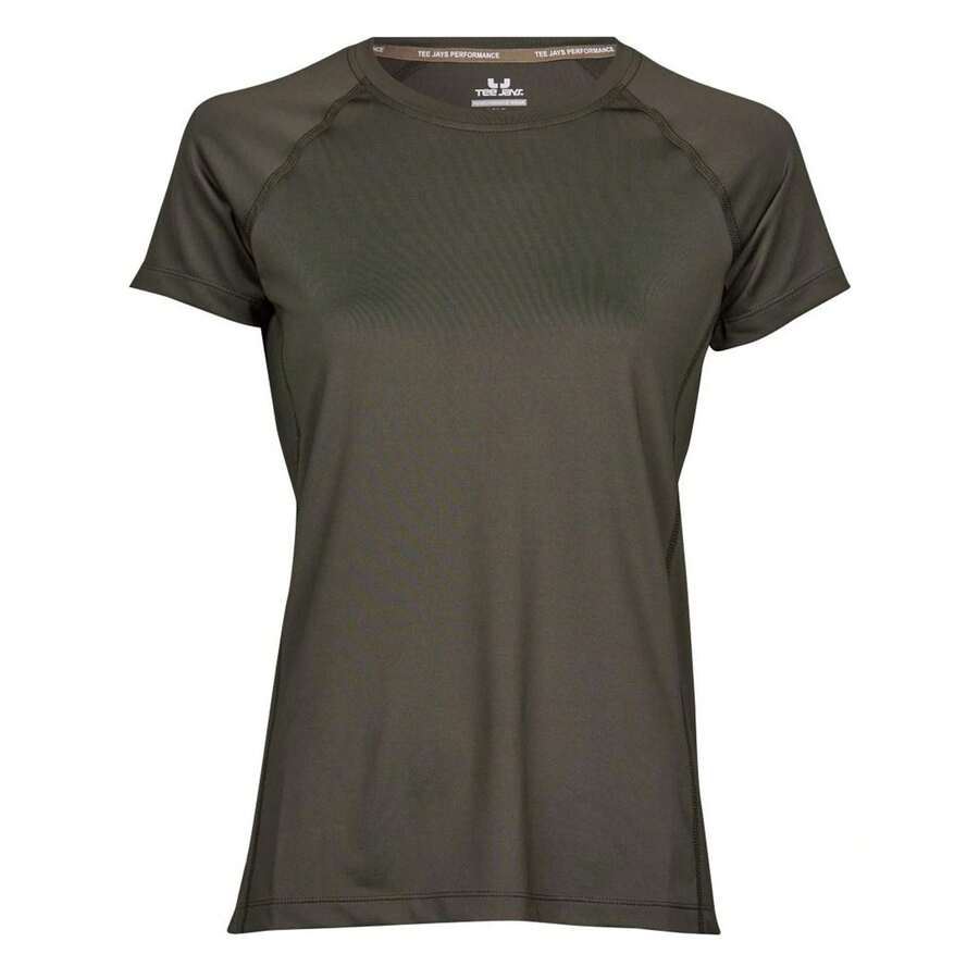Womens/Ladies Cool Dry Short Sleeve TShirt (Deep Green) - Green - View 1