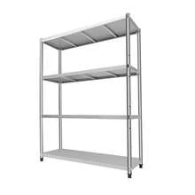 WUPYI2018 Edelstahl Küchentisch, 150 x 120 x 40 cm Küchentisch Edelstahltisch Schwerlastregal Arbeitstisch 4 Böden Gastronomie Regal, 50kg für Speisekammern, Restaurants, Küchen, Großküchen