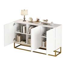 High Gloss Sideboard, Modern Sideboard, Buffet Cabinet With 4 Compartments, Width 130 - 1 - View 5