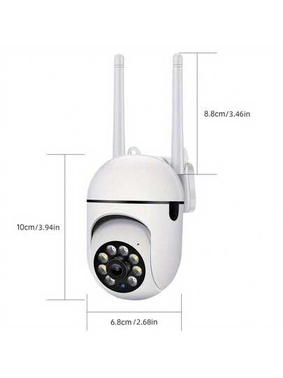 1080P WiFi Security Camera Night Vision, Spotlight Speaker Two Way Audio, Motion Tracking, 360° Pan/Tilt/Zoom, Home Indoor/Outdoor Security, Compatible Alexa, Young, Elderly Pets, Indoor Moderne System Wireless Connection Surveillance view 11