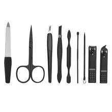 2Set (9pcs/Set) Nail Care Kit Cutter Set Clippers Manicure Pedicure Cuticle Tool Gift Set - Blue - View 4