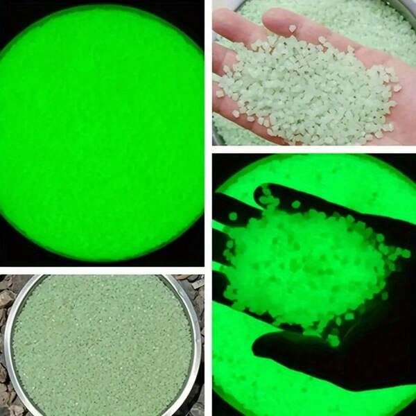 1000 Vibrantly Glowing Square Stones, Dark Aquarium, Garden, And Pathway Pebbles, Durable Outdoor Decorative Gravel, Visible All Night Long, Perfect For Paving Paths. Shine Brightly At Night, Transforming Your Garden Into A Dreamlike, Enchanting Landscape. Glow-In-The-Dark Stones, Specially Designed For Pathway Plants. Available In Multiple Colors.