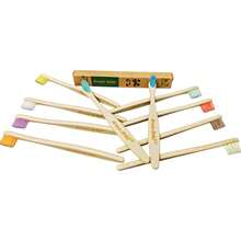 Set de Cepillos Dentales de bambú para Niños, 10 Piezas, Multicolor, veganos, ecológicos, larga duración - 1 - Ver 3