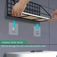 Crochet transparent auto-adhésif - sans trace, (8 pièces/2 pièces), autocollant de fixation de support de rangement mural, crochet à boucle auto-adhésif, crochet en plastique monté au mur, crochet pratique - crochet sans trace, sans perçage requis, pratique et pratique, convient pour la cuisine, la chambre, la salle de bain, le bureau, le bureau.