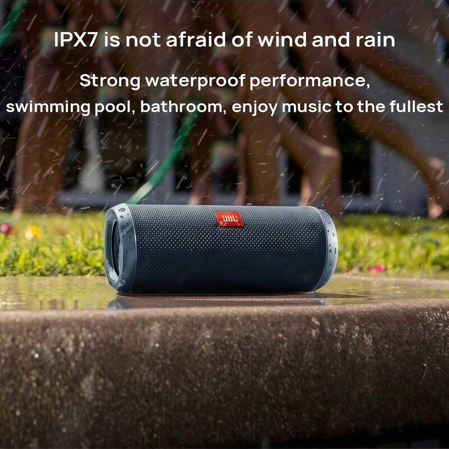 JBL FLIP ESSENTIAL 2 Portable Bluetooth Speaker With Stable Bluetooth Connection And IPX7 Waterproof For Outdoor Travel And Party Music - Black - View 1