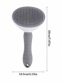 PETSIN 1pc Dog Brush, Cat Brush, Flea Comb, Automatic Cleaning Brush, Pet Grooming Brush, Pet Massage Brush, Shedding Grooming Brush, Mat Breaker Tool, Dematting Comb, Automatic Hair Removal Brush, Pet Cleaning Tool, Hair Collection Label, Dog Brush, Cat Brush, Pet Hair Collector Comb, Animal Accessories, Pet Supplies