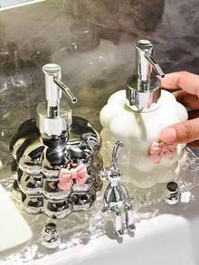 Premium Ceramic Hand Soap Dispensers - Bathroom Shower Gel Press Bottles, Lotion Bottles & Shampoo Refillable Bottles